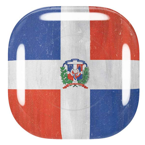 Dominican Republic Flag Distressed Galaxy Buds Pro Skin
